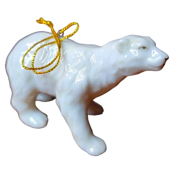 Vtg Polar Wildlife Ornaments Bear Seal Penguin Porcelain - Picture 5 of 5